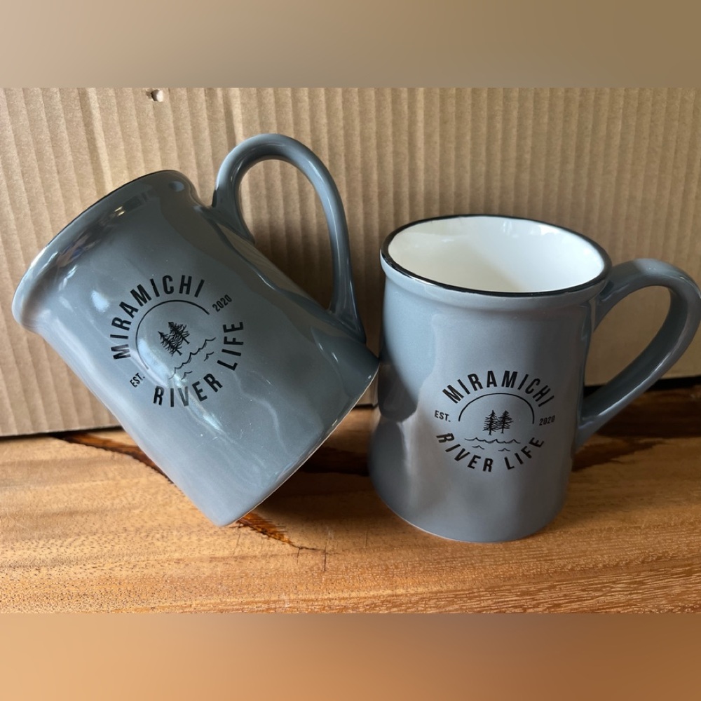 Abercrombie & Fitch Miramichi River Life Gray Mugs